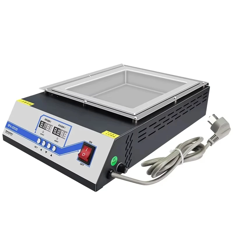 220V Tin Melting Pot Solder Pot Tin Melting Furnace Thermoregulation Soldering Desoldering Bath 30~400 Degree Ajustable