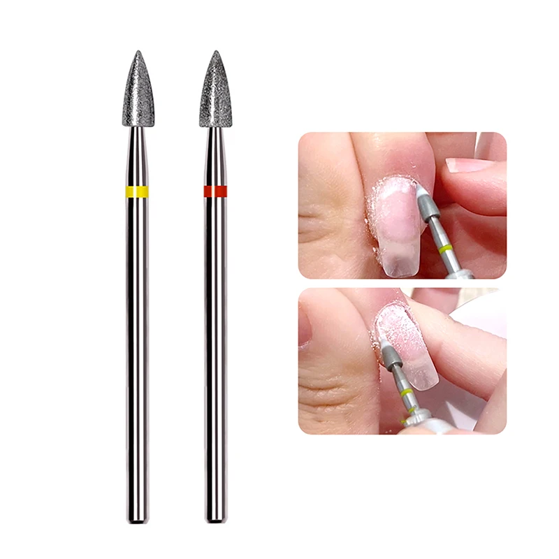 1PC Tungsten Steel Nail Drill Bit Rotate Grinding Head Polishing Removing Manicure Tools Clean Nail Grinding Machine Accessories