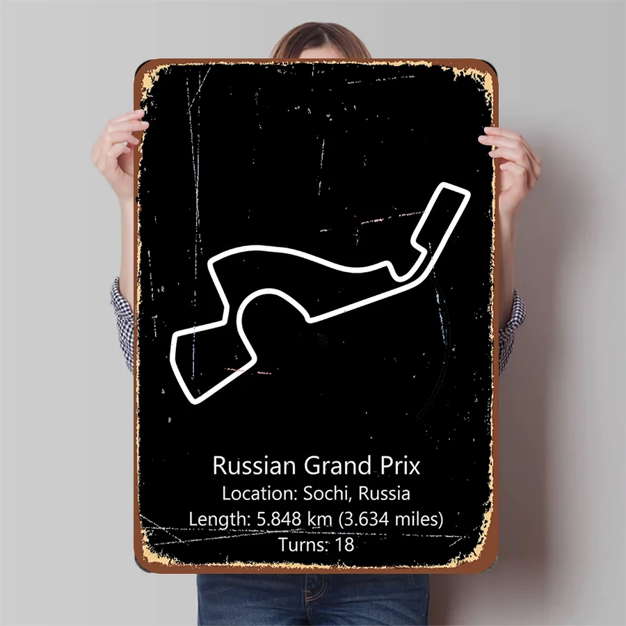 f1-grande-premio-russo-sochi-circuito-poster-de-metal-pista-de-corrida-arte-decoracao-para-home-office-garagem