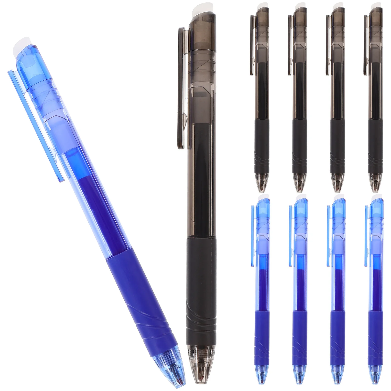 10 قطعة أقلام حبر قابلة للمسح سريعة الجفاف ومضادة للتلطخ ومسح نظيفًا ولا توجد ضررًا للورق مثالية لتدوين الملاحظات ومكتب ممارسة الكتابة