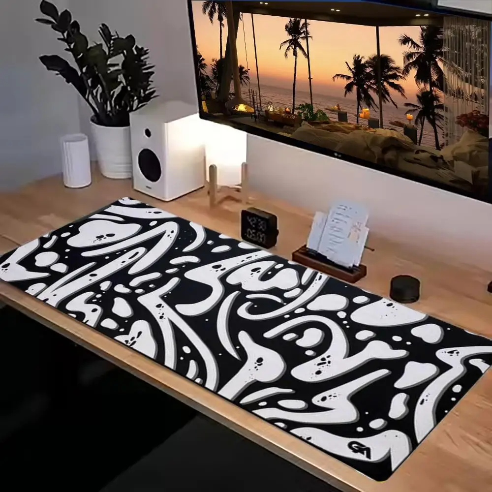 

Natural rubber mouse pad, extra large, stain-resistant desktop pad, dense-lock edge office mouse