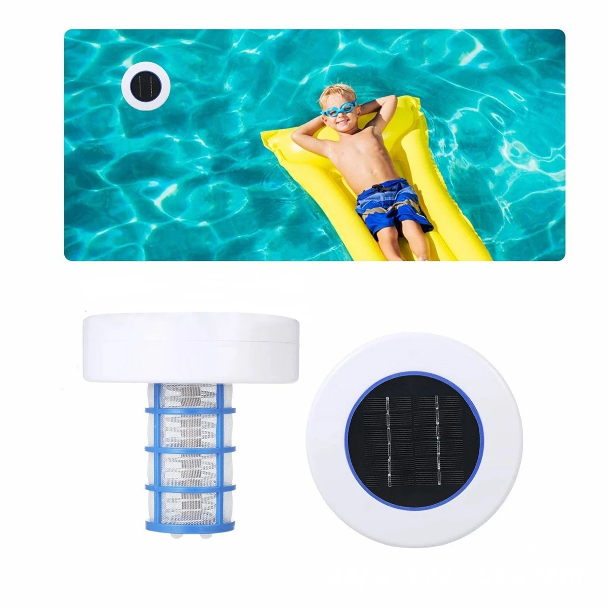 

1Pc Solar Copper Ion Swimming Pool Purifier Antivirus and Disinfection Tool Low Consumable Pool Surroundings for Sterilization