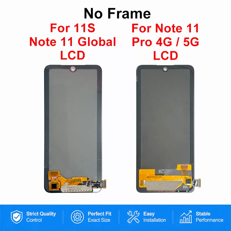 Pantalla OLED para Xiaomi Redmi Note 11 Global, Note 11 5G, ensamble con táctil y digitalizador, repuesto para Redmi Note 11 Pro 2