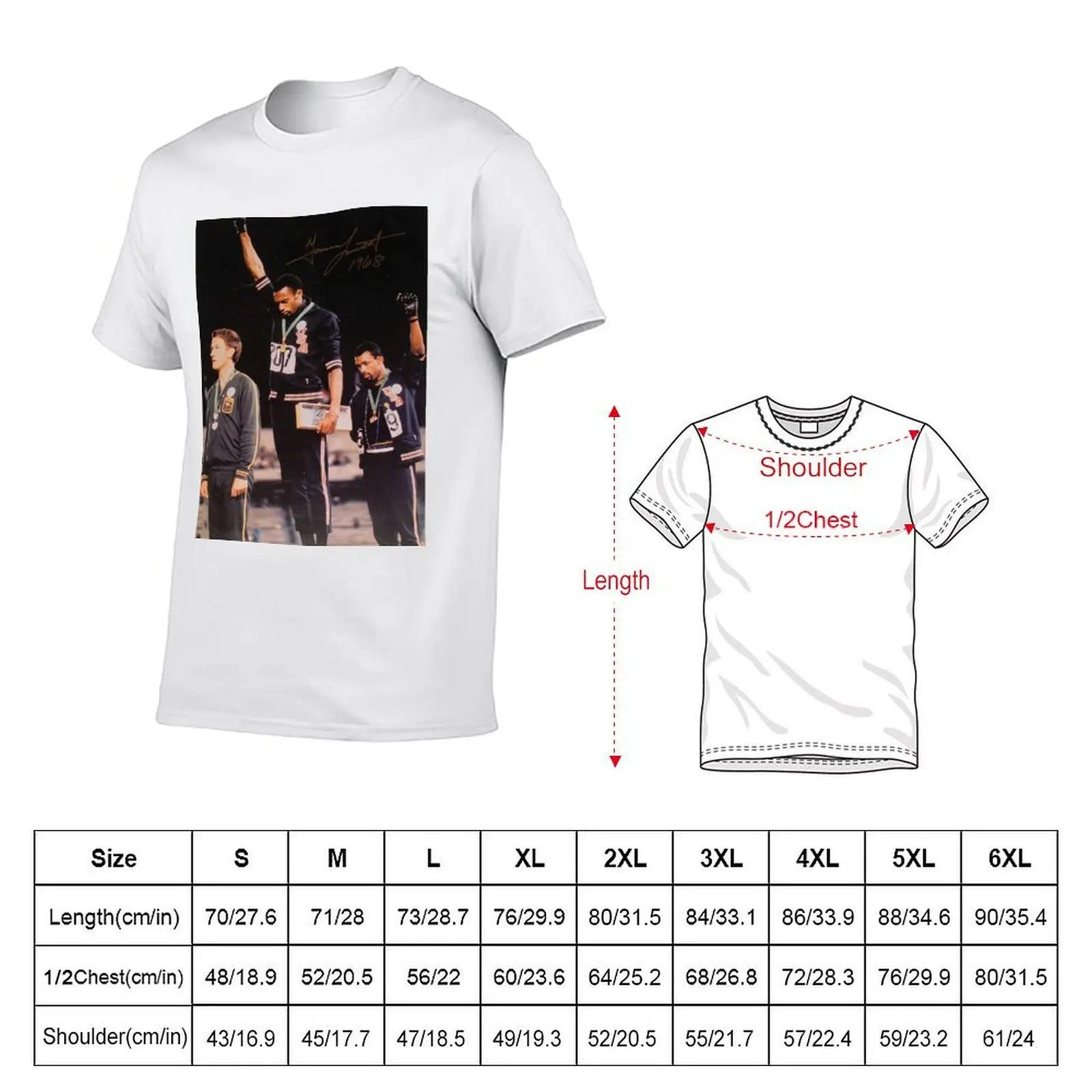 Tommie Smith and John Carlos T-Shirt funny gifts Clothing mens designer clothes