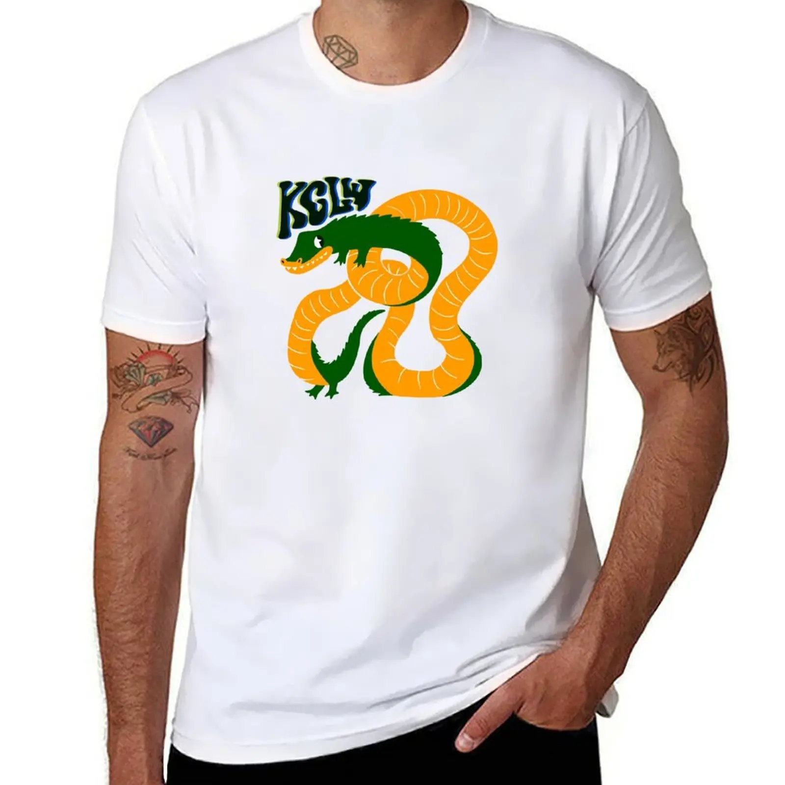 Groovy Gator T-Shirt men t shirt cotton 100% man t shirt graphic t shirts for man graphic funny T-Shirt