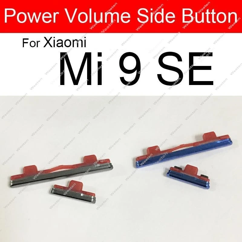 Power Volume Side Button For Xiaomi Mi 9 Pro 9SE CC9 CC9e 9T Pro A3 Volume Control & Power Switch Side Key For Redmi K20 Pro