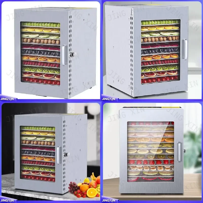 custom for 12 Layer Stainless Steel Food Dehydrator Machine Fruit Vegetable Meat Pet Food Dryer Home Kitchen Appliance