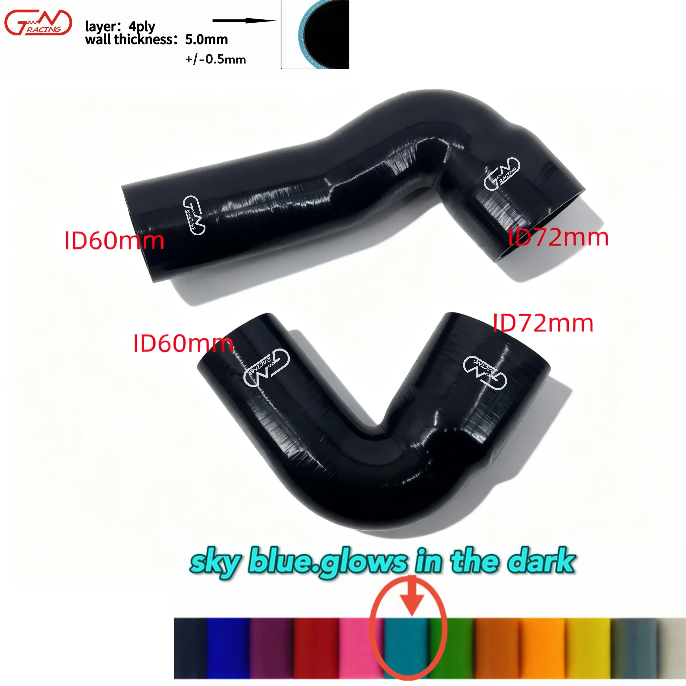 

Silicone radiator Hoses 4 Ply For VW GTI MK7 Golf R Audi A3/S3 Skoda Seat 1.8T 2.0T TSI