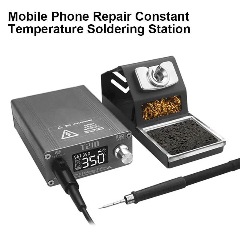 

GVM T210 Constant Temperature Soldering Station Suit for C210 Series Soldering Tips Knob Adjustment Cellphone Repair Welder