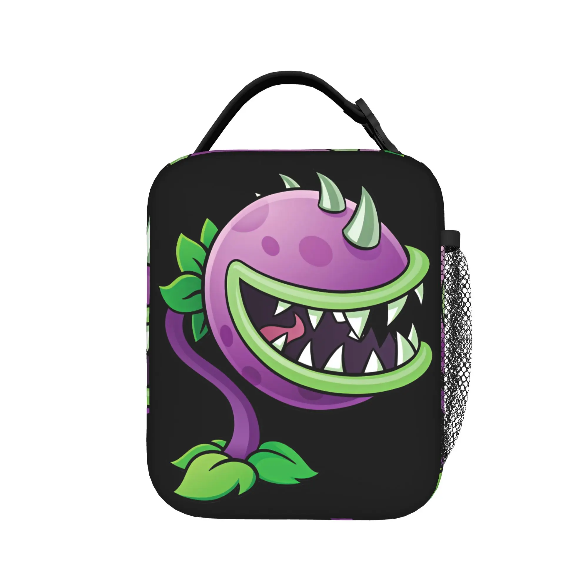 Plants Vs Zombies Chomper Lunch Bag Fun Lunch Box For Child Outdoor Picnic Convenient Cooler Bag Oxford Thermal Tote Handbags
