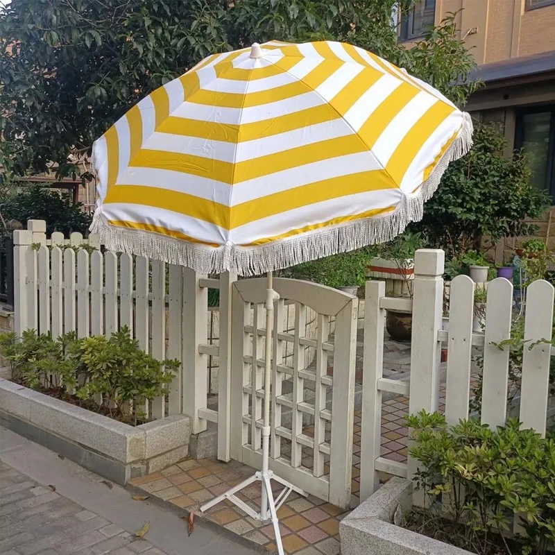 Wholesale 3m 4m 5m 6m Radii Aluminum Alloy Uv Protective Outdoor Large Patio Big Umbrellas Restaurant Umbrella for Cafe Hotel