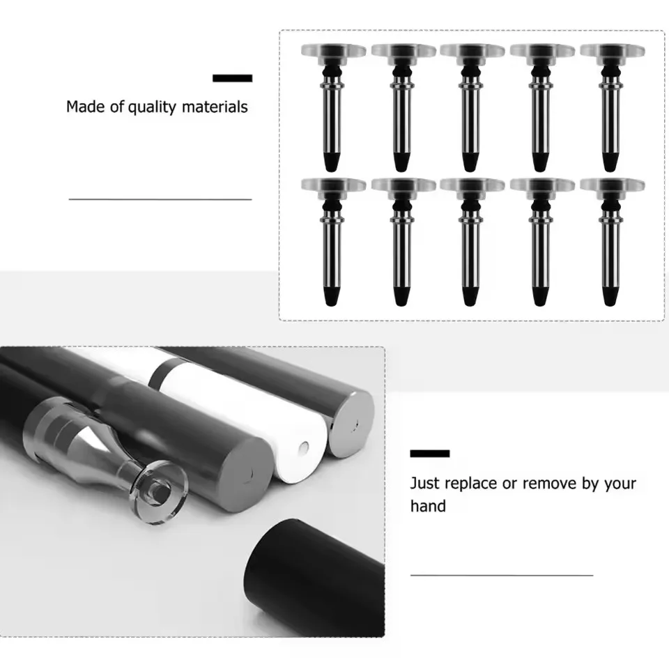 Universal Stylus Pen Transparent Disc Capacitive Screen Touch Pen Replacement Tip Drawing Writing Nib Pencil Head
