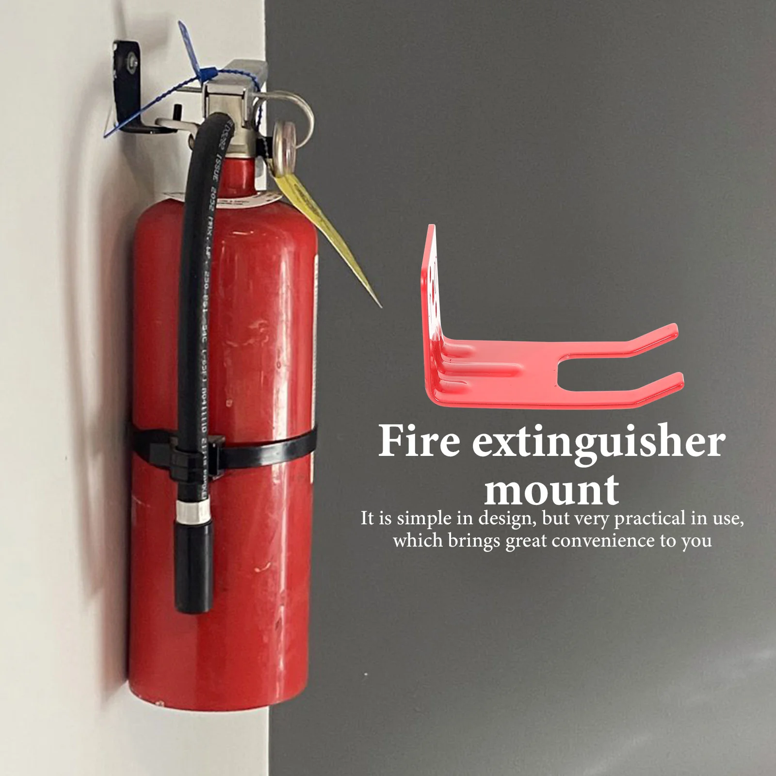 Fire Extinguisher Bracket Alarming Pull Station Wall Hanger Mount for Truck Shape Hook Stand Electrical Cord Reel Holder