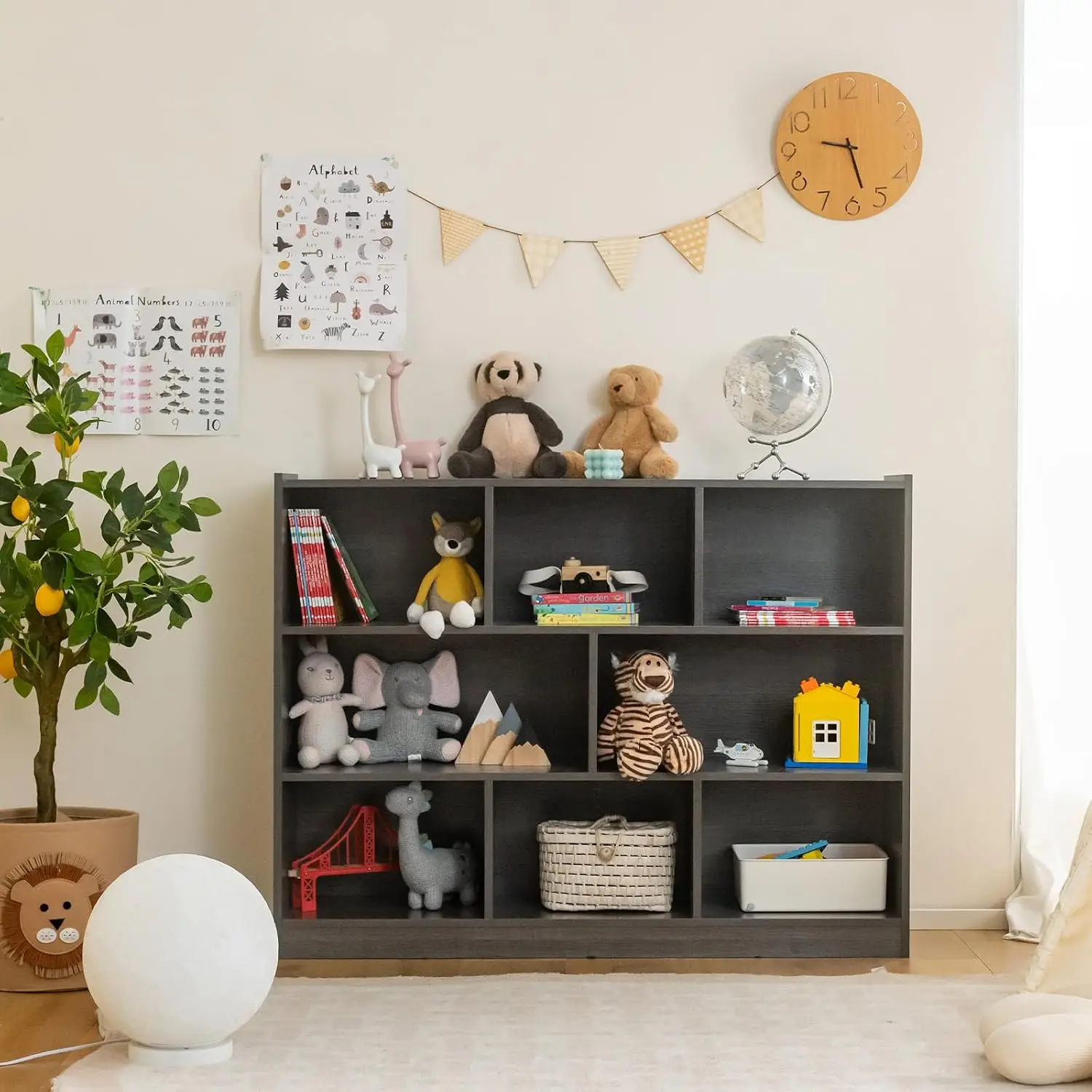 4 Tier Cube Storage Organizer Horizontal Bookshelf, Customized