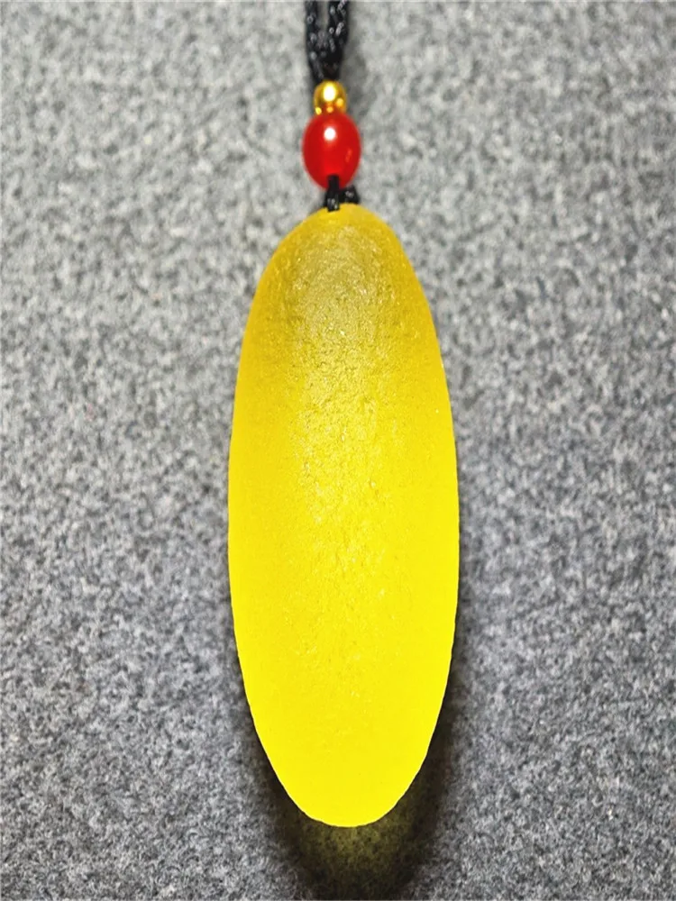 20-25g Yellow gemstone Moldavite meteorite egg impact grade Czech pendant