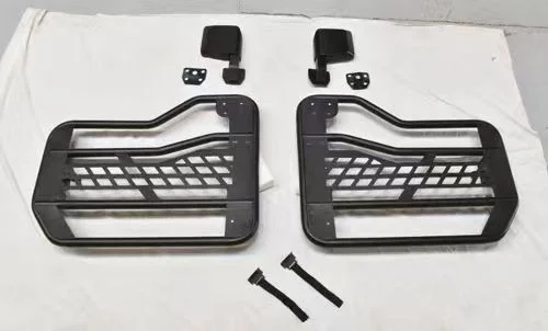 Black Steel Off Road Style 4X4 Tubular Half Door For Jeep Wrangler JL For 2 Door/ 4 Door