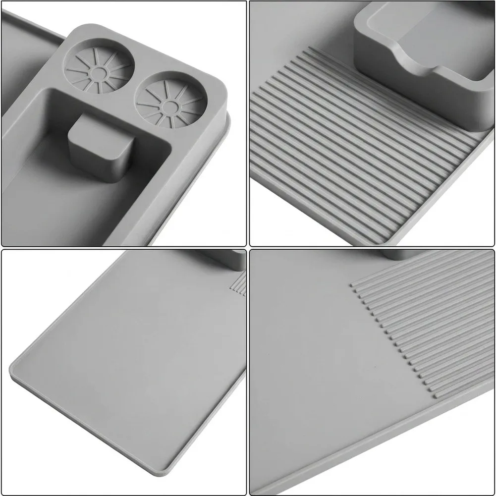 Premium Silicone Coffee Tamping Mat Designed for Espresso Workstation Stability and Portafilter Protection 40x15x6cm