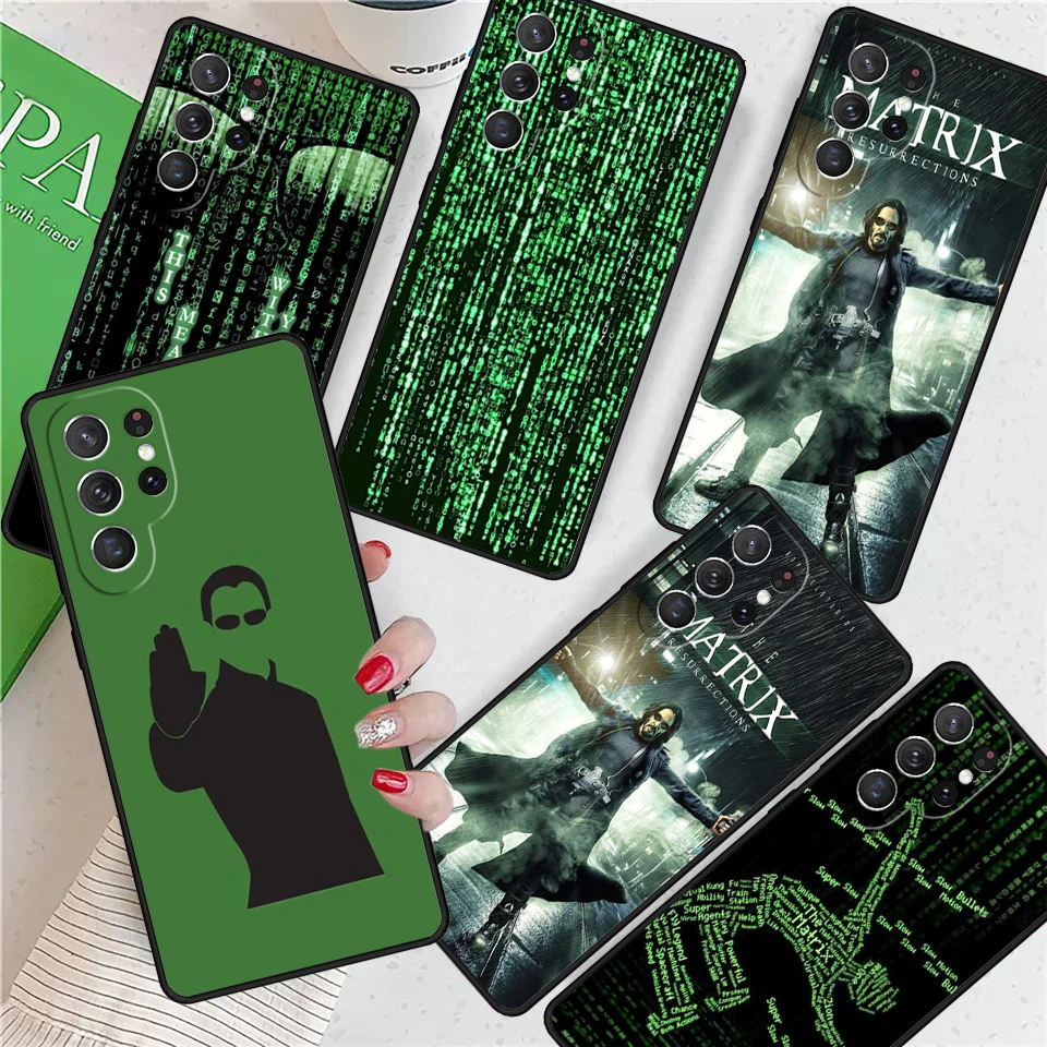 

Матрица для Samsung Galaxy S24 Ultra S21 S22 S8 S9 S10E Note 10 20 Plus FE S23, чехол для телефона, оболочка