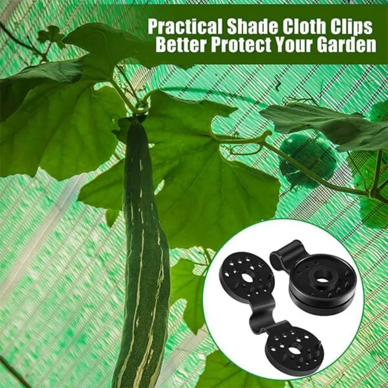 20/40PCS Shade Cloth Plastic Clips Sun Shade Net Clip Garden Tools Greenhouse Shade Cloth Fix Clamp Grommet Installation