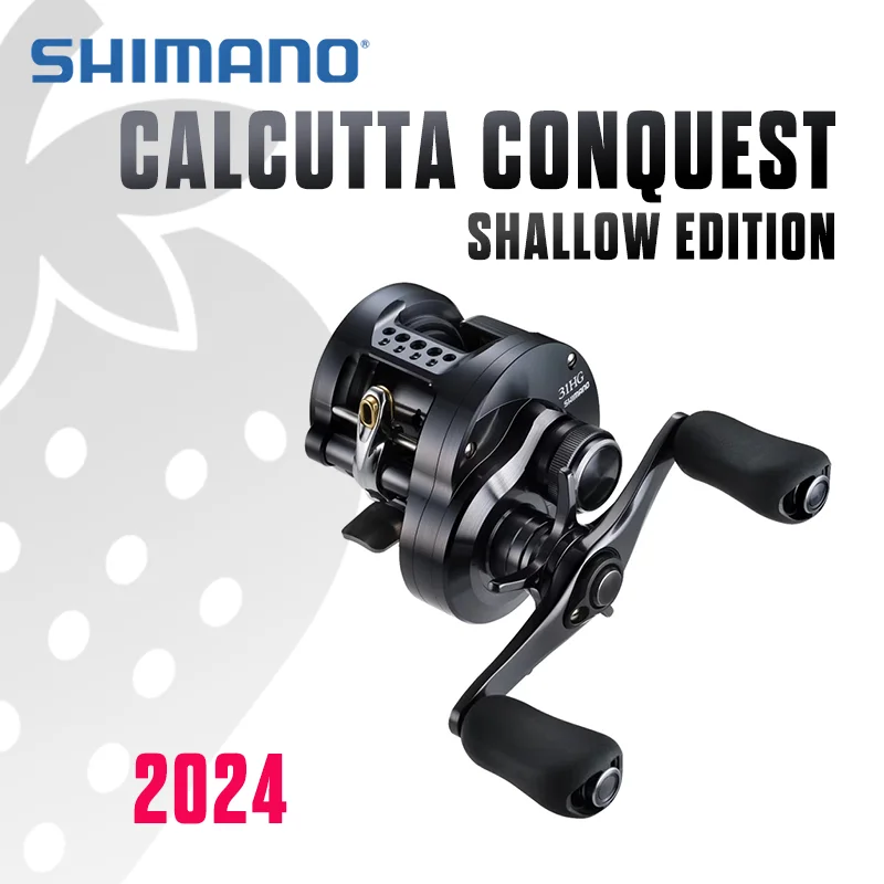 SHIMANO 2024 CALCUTTA CONQUEST SHALLOW EDITION Рыболовная катушка Baitcast Reel Передаточное число 7,4:1 13/1BB Макс. сопротивление 4 кг 30 ГГ 31 ГГ