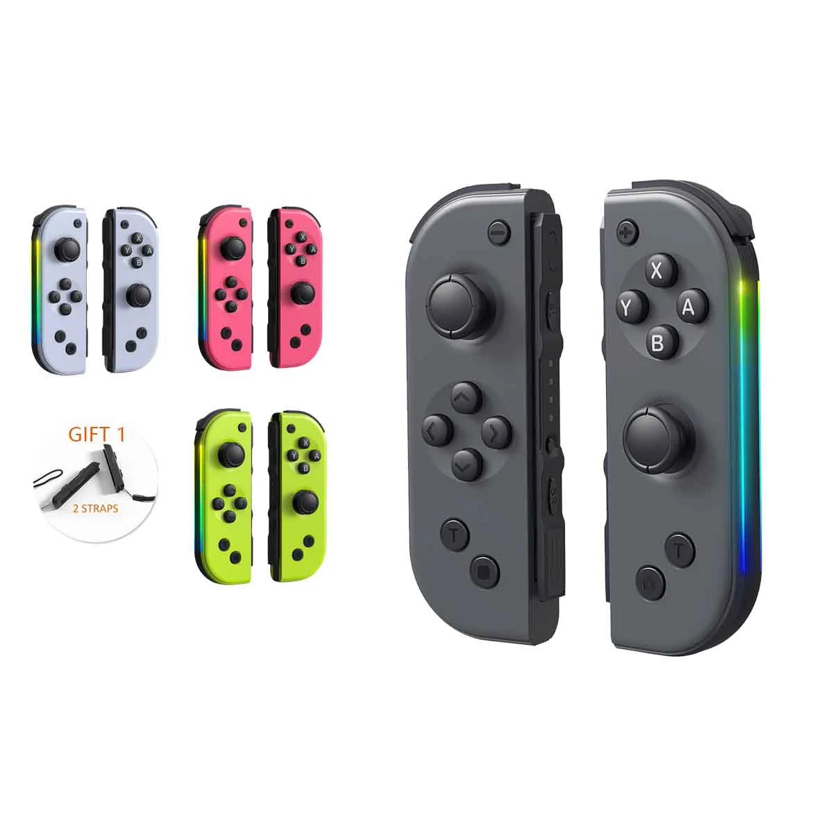 Switch Controllers for Nintendo, Replacement for Nintendo Switch Controller with Motion Control/Dual Vibration/Wake Up - Pink