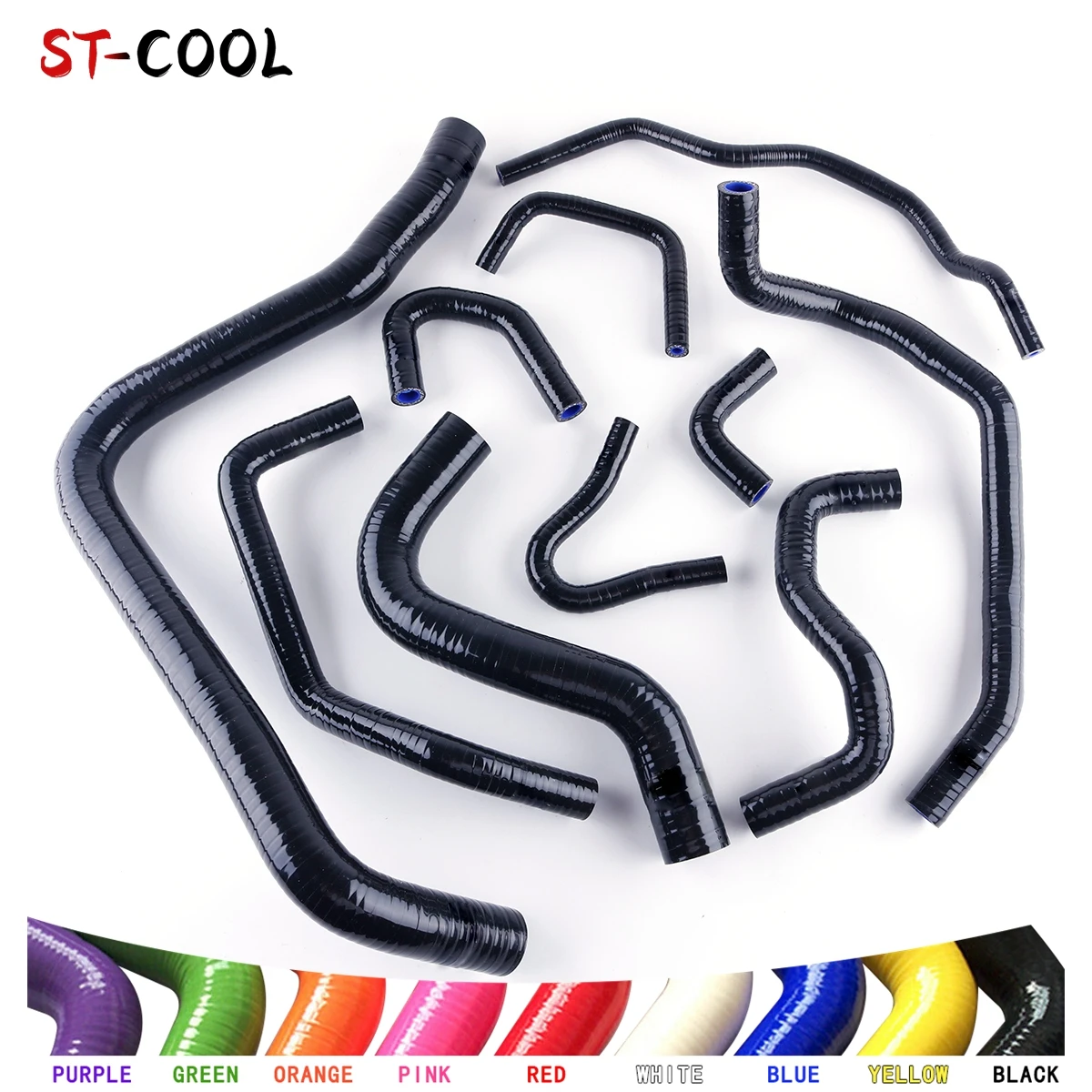 For Honda Accord MK4 CB7 F22A F20A 1990 1991 1992 1993 Radiator & Heater Silicone Hoses Kit Silicon Tubes Pipes 10Pcs 10 Colors