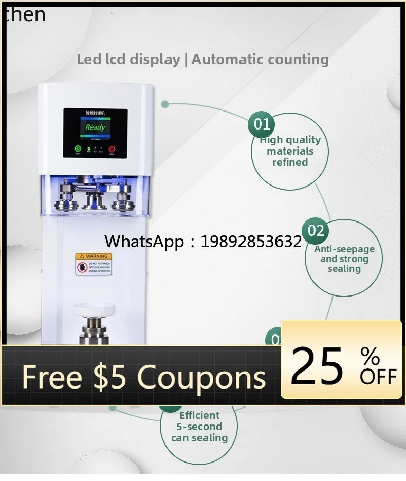 

AB Полностью автоматическая машина для запечатывания пивных банок, упаковка для укупорки алюминиевых банок