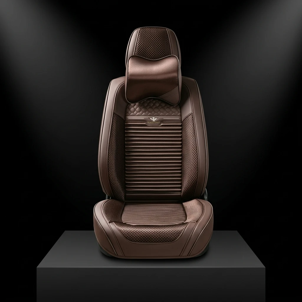 Car Seat Covers With Universal Sports Style Customizable Stylish Leather Durable Stain Resistant Fully Covered All-Season