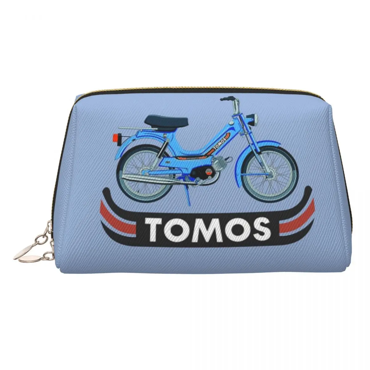 

Tomos Moped Women Cosmetic Bag Travel Makeup Organizer Pouch Toiletry Storage Dopp Kit Case