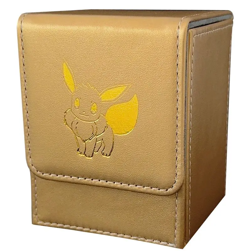 

DIY PTCG Pokemon Eevee Card Case Anime Umbreon Cassette Cartoon Sylveon Card Cage High-Capacity Card Storage Box Christmas Gift