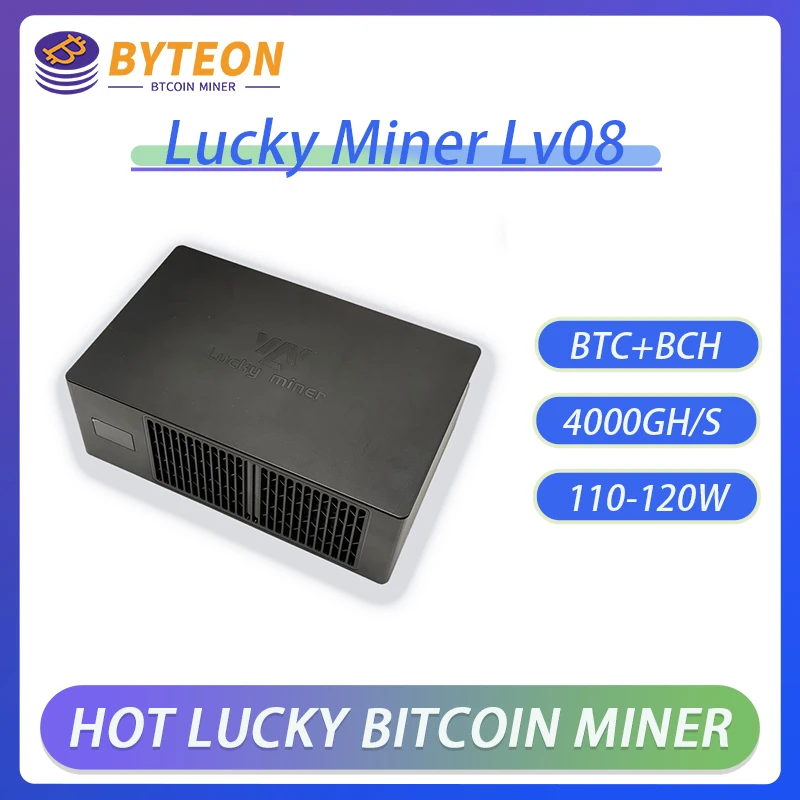 

Совершенно новые биткойн-майнеры Luck Miner lv08 Крипто Solo Miners BTC Miner BCH WIFI 4TH/S Bitcoin Lottery Machine Гарантия один год