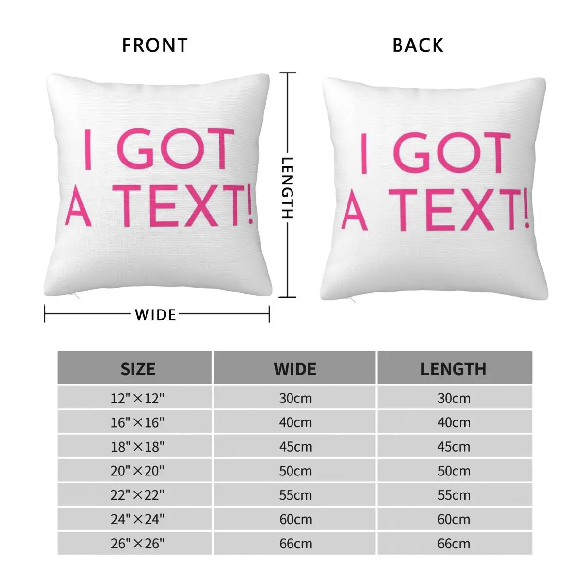 Love Island I Got A Text Pillowcase Polyester Linen Velvet Pattern Zip Decor Home Cushion Cover