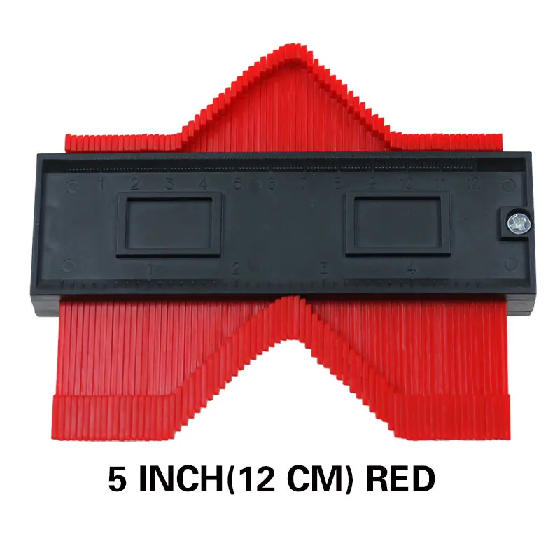Contour Gauge 10 Inch Widen Profile Gauge Measure Ruler Contour Duplicator For Measurement Tiling Laminate Wood Marking Tool