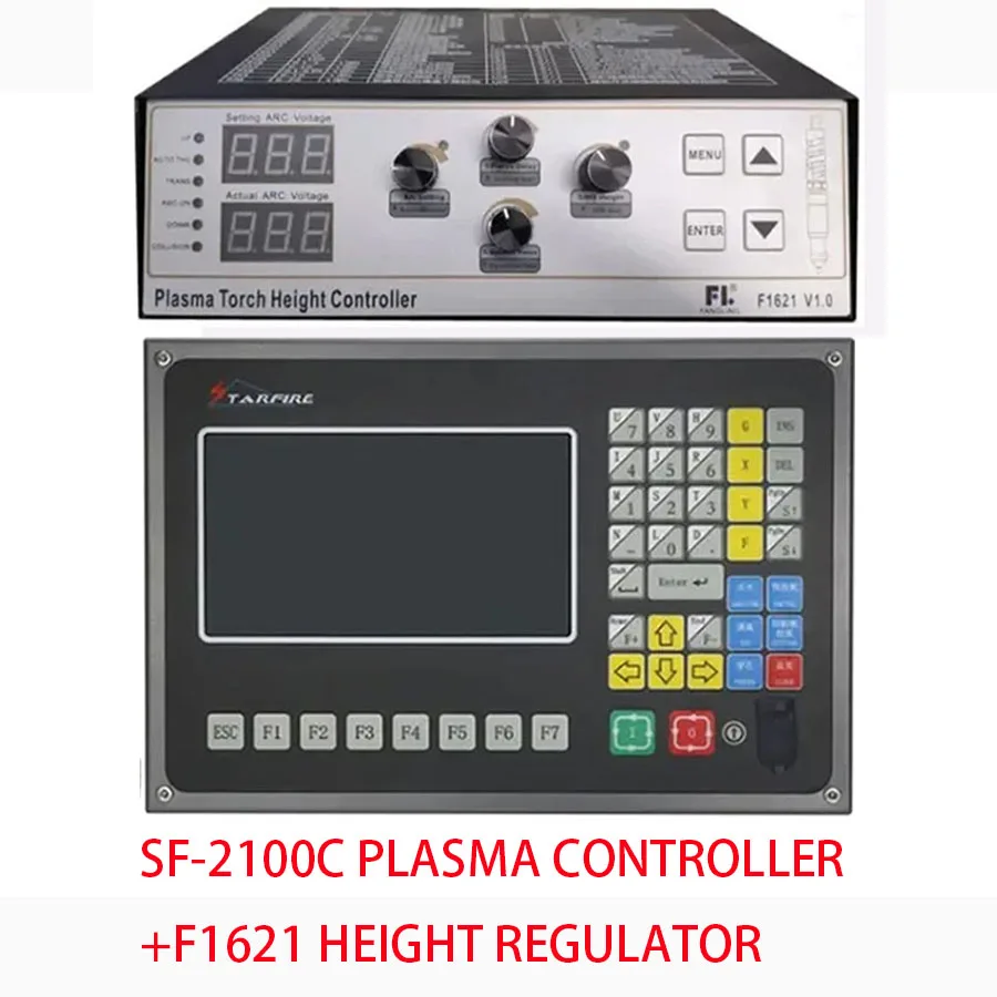 SF-2100C plasma controller+F1621 height regulator CNC cutting plasma flame cutting machine accessory system