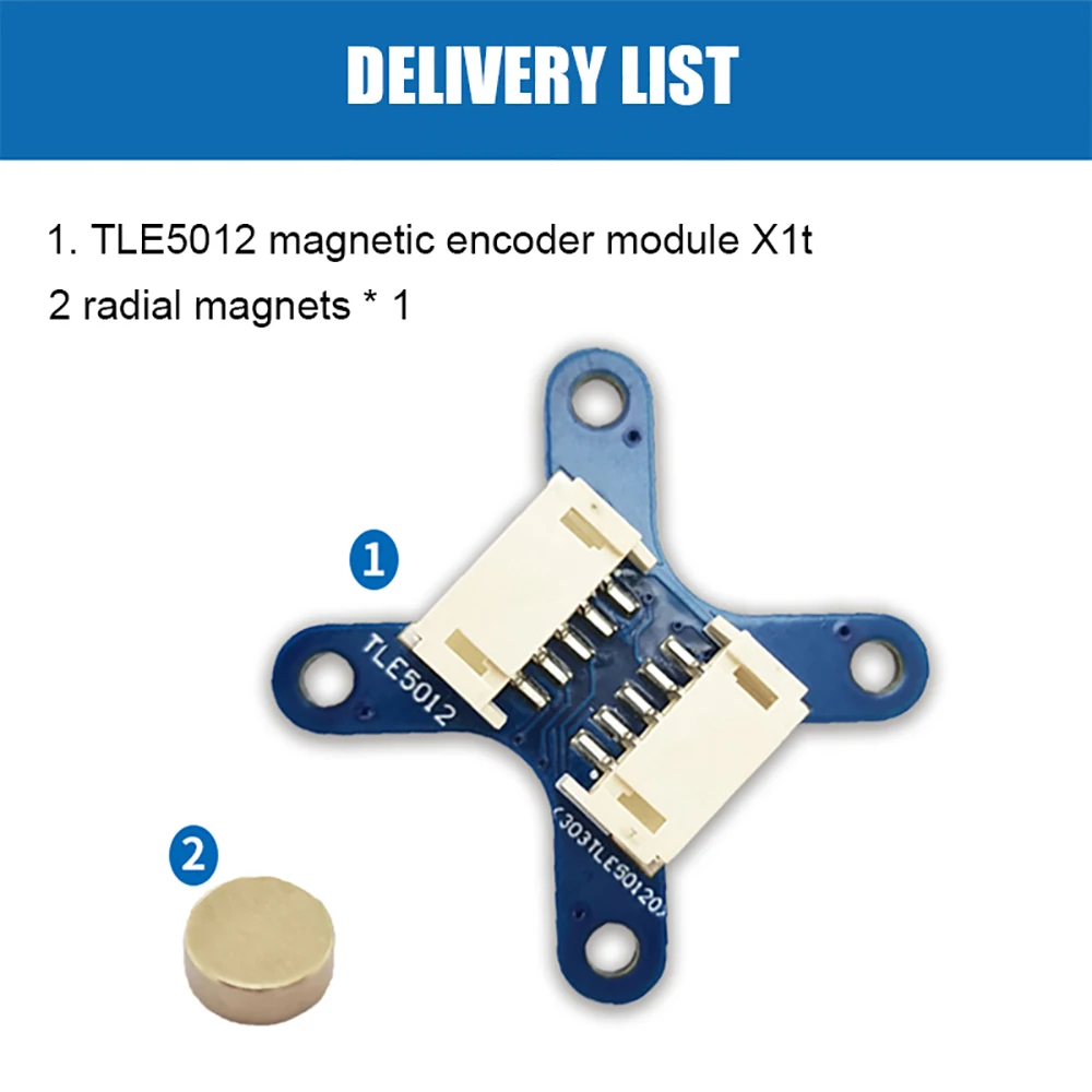 TLE5012 AS5600 Magnetic Encoder Module 12bit 15bit High Precision Angle Sensor with Radial Magnet