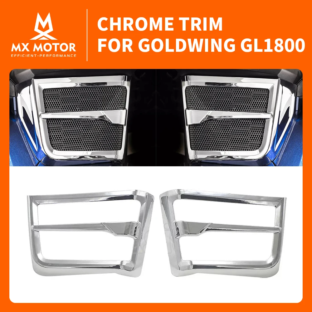 

Chrome Fairing Cover For HONDA GOLDWING GL1800 2018~2025+ Motorcycle ABS Plastic Chrome Decoration Speaker Decorative Cover