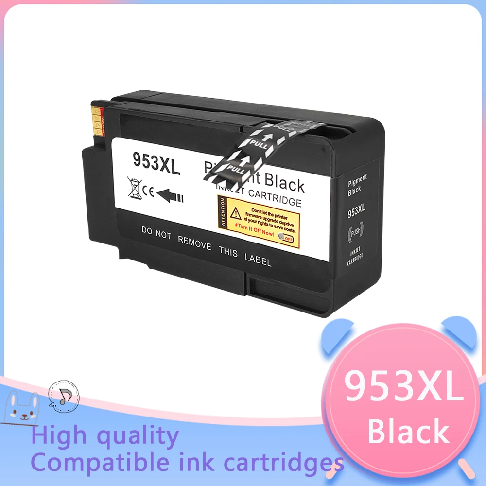 Substituição preta dos cartuchos de tinta 953xl para hp 953 xl compatível com hp officejet pro 7720 7730 7740 8710 8715 8718 8720 peinter