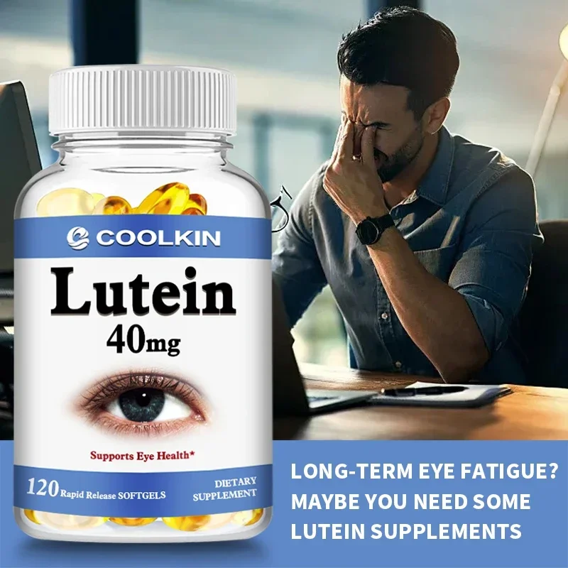 Lutein Supplement - Eye Protection Capsules with Antioxidant Properties To Relieve Eye Fatigue