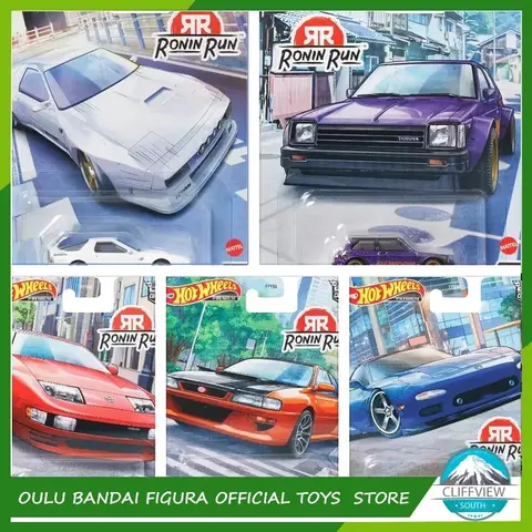 Hot Wheels Alloy Car Culture Series Fpy86 Sport Car Collection Models Mazzda Rx7 Alloy Ronin Run Series Nisan 300 Model Boy Gift