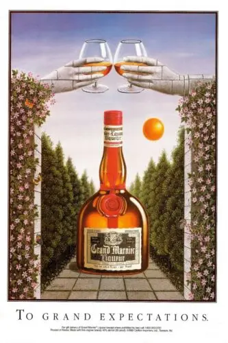 Grand Marnier Liqueur Garden Advert Retro Metal sign plaque, bar, pub, man cave sign