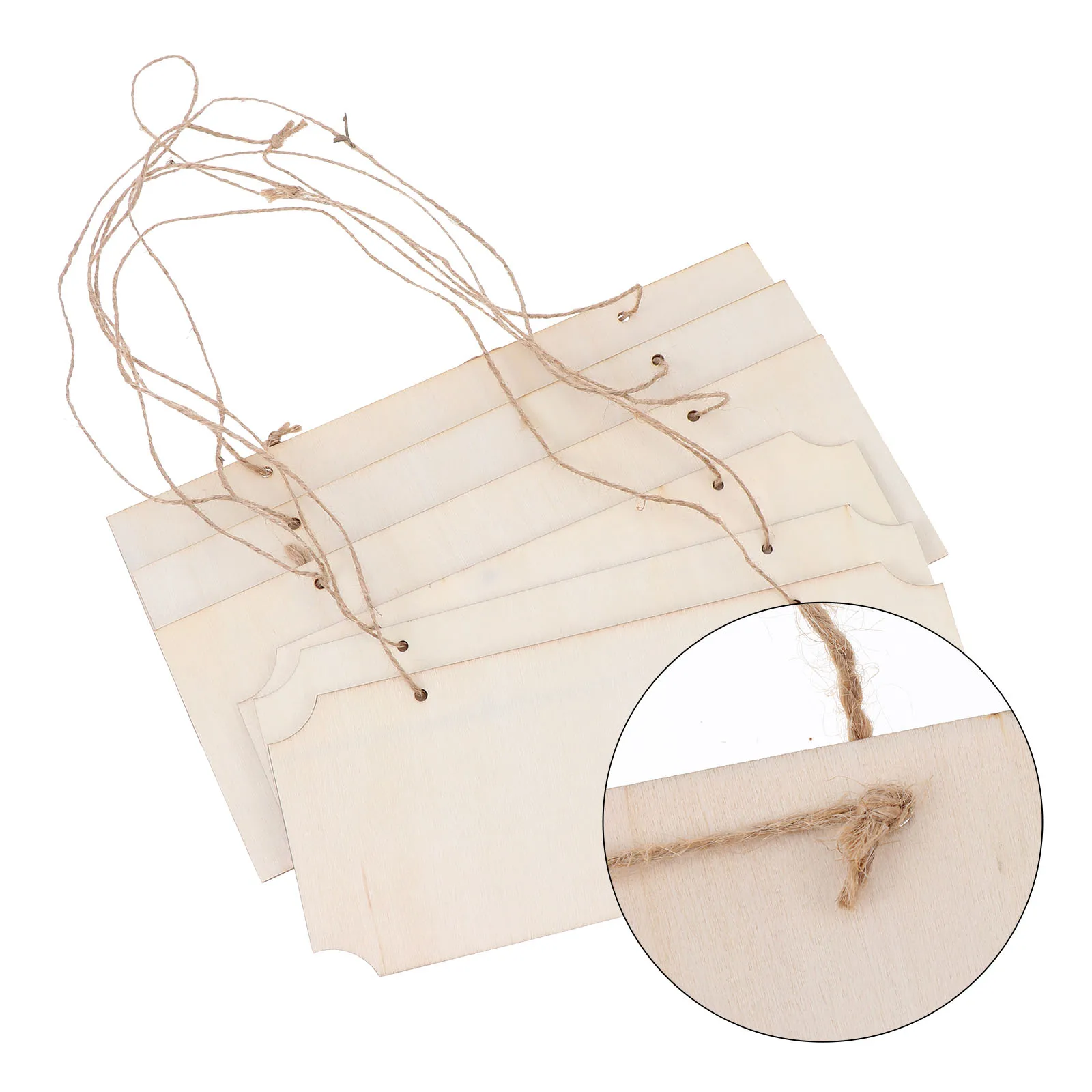 

6pcs DIY Wooden Slices Blank Design Natural Wood Smooth Edges Hanging Decor Wooden Cutouts Sewing Crafts Accessories