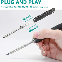 HHO-5PCS Soldering Iron Tips,TS100 Series Rapid Heating Replacement Tip For Pinecil TS100 TS101 Soldering Iron