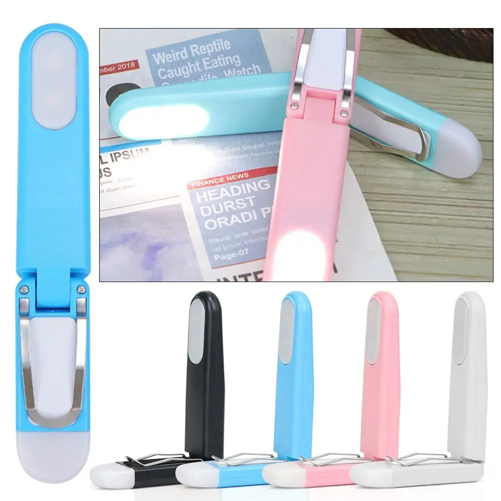 

Clip on Clip-on Read Lamp Eye-Care Brightness Adjustable LED Book Light USB Rechargeable Bookmark Mini Night Light Student