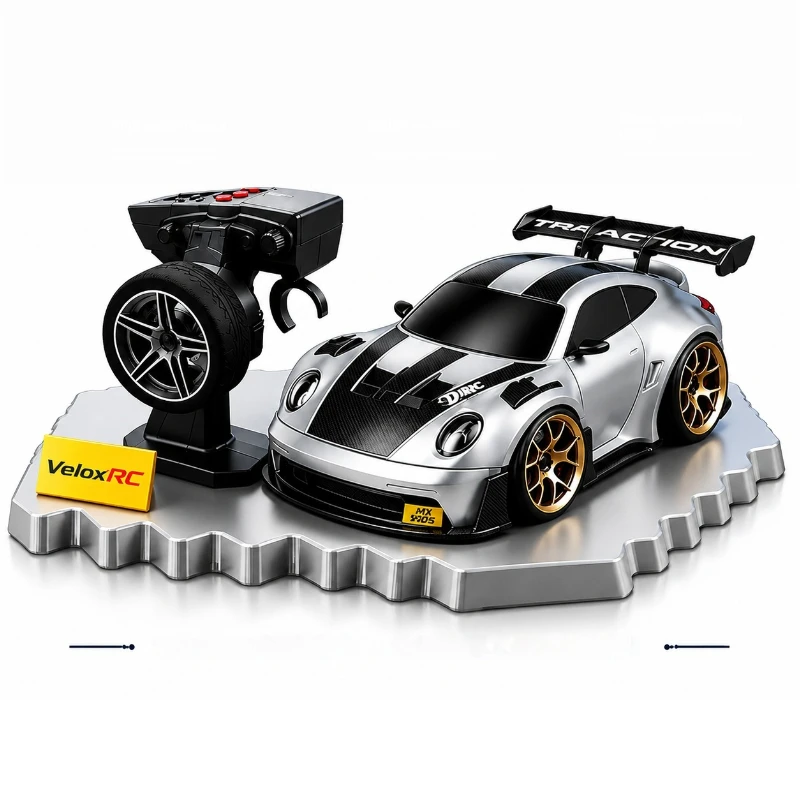 Remote Control Car 2.4G Mini Alloy Rc Drift Car 1/28 Scale Racing Vehicle Desktop Q Version High Speed Hobby Toy Gift