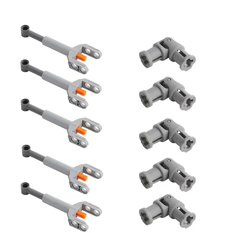 MOC Parts Pneumatic Self-Locking Brick Small Putter 92693c01 Shaft Connector 61903 Technology Series Compatible With Legoeds