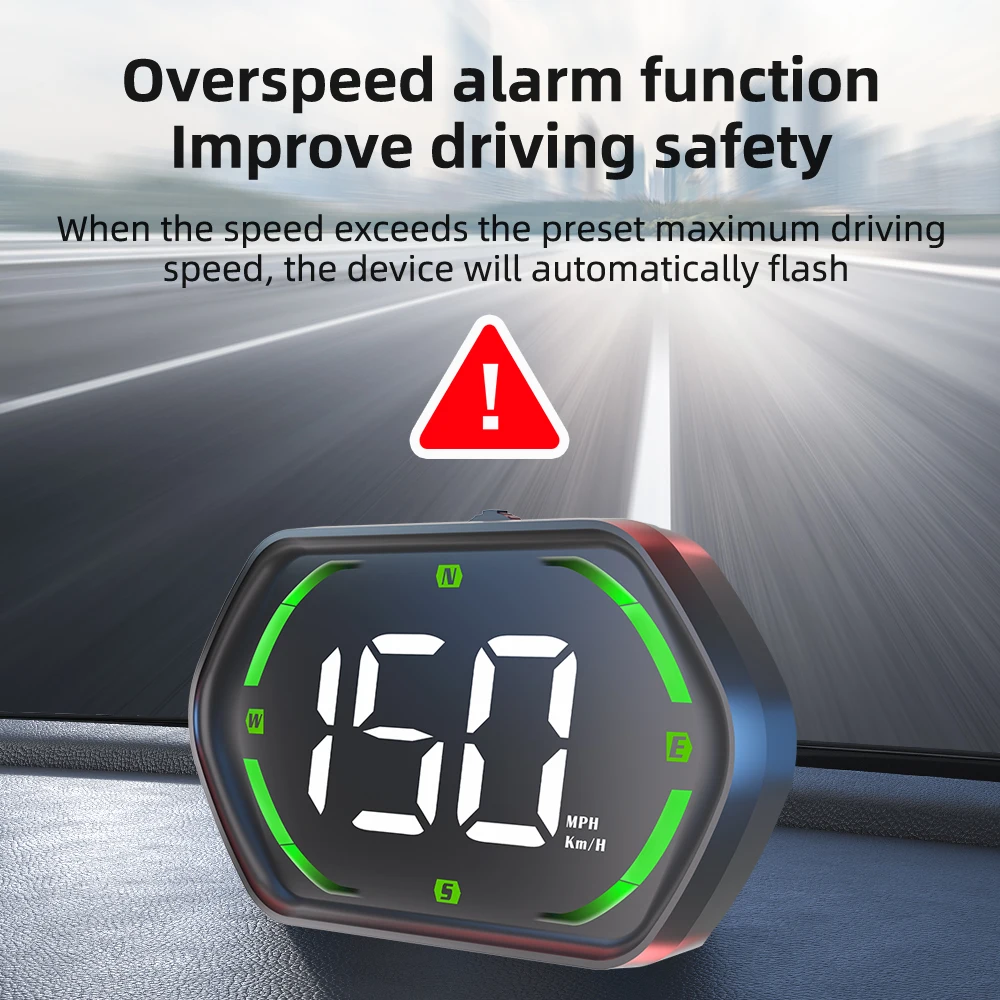 G22 Car GPS On-board Computer Head Up Display For HUD KMH MPH Speed Meter With Alarm Function Compass For All Cars Gauge
