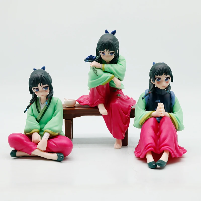 The boticário diários anime figuras pvc modelo maomao & mesa bonito menina figuras de ação brinquedos para presente coletar figura natal