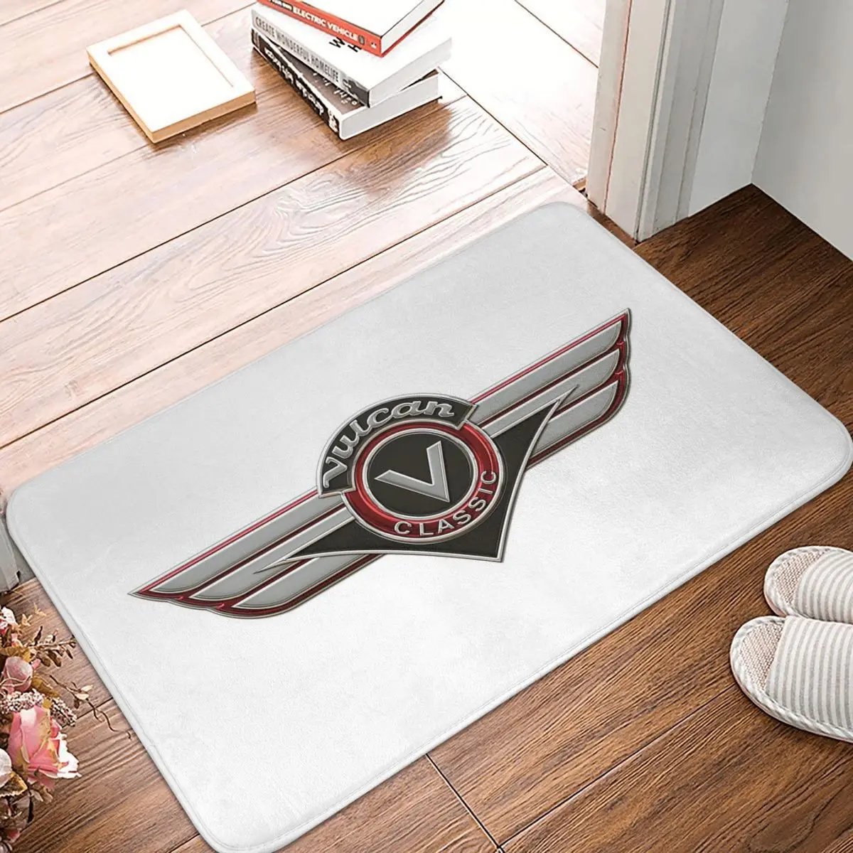 Vulcan VN Motorcycle Classic Logo 3D Non-slip Doormat Floor Mat Carpet Rug for Kitchen Entrance Home Living room Footpad Mats