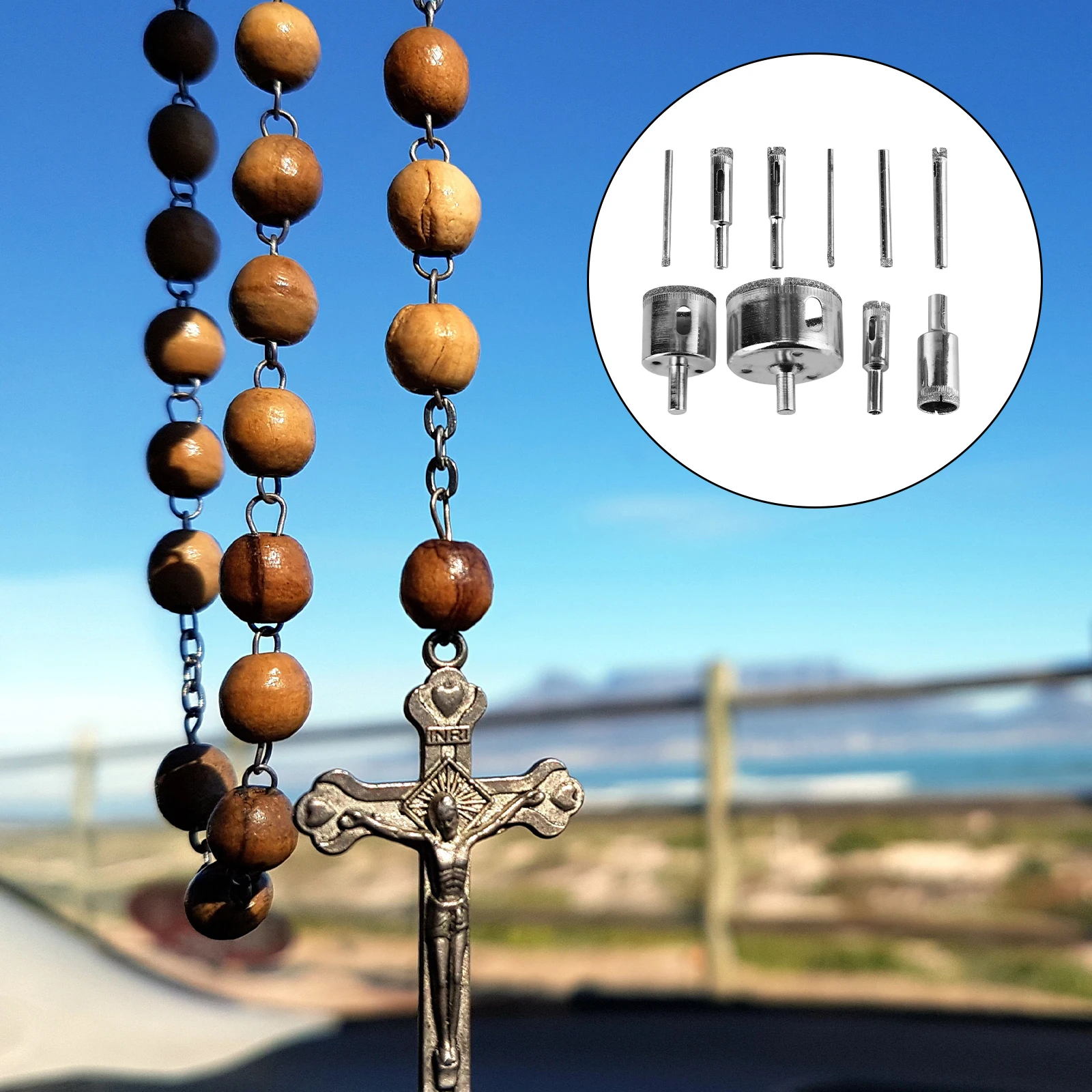 

10pcs Glass Hole Opener Drill Bit Hollow Core Extractor Diamond Tools Accessories Steel High Precision