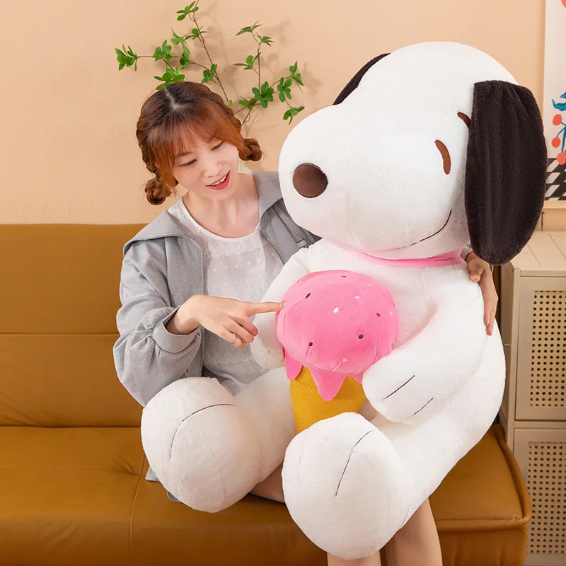 Kawaii Plüsch Puppe Snoopy Sitzendes Cartoon Spielzeug für Kinder Geburtstagsgeschenk Niedliches Kissen Pal für Kinderliebhaber Geschenk